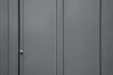 Arrow Classic Galvanized Steel Storage Shed, Charcoal, 10-ft x 12-ft