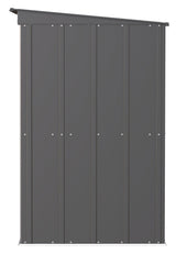 Arrow Classic Galvanized Steel Storage Shed, Charcoal, 6-ft x 4-ft