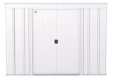 Arrow Classic Galvanized Steel Storage Shed, Flute Grey, 8-ft x 4-ft