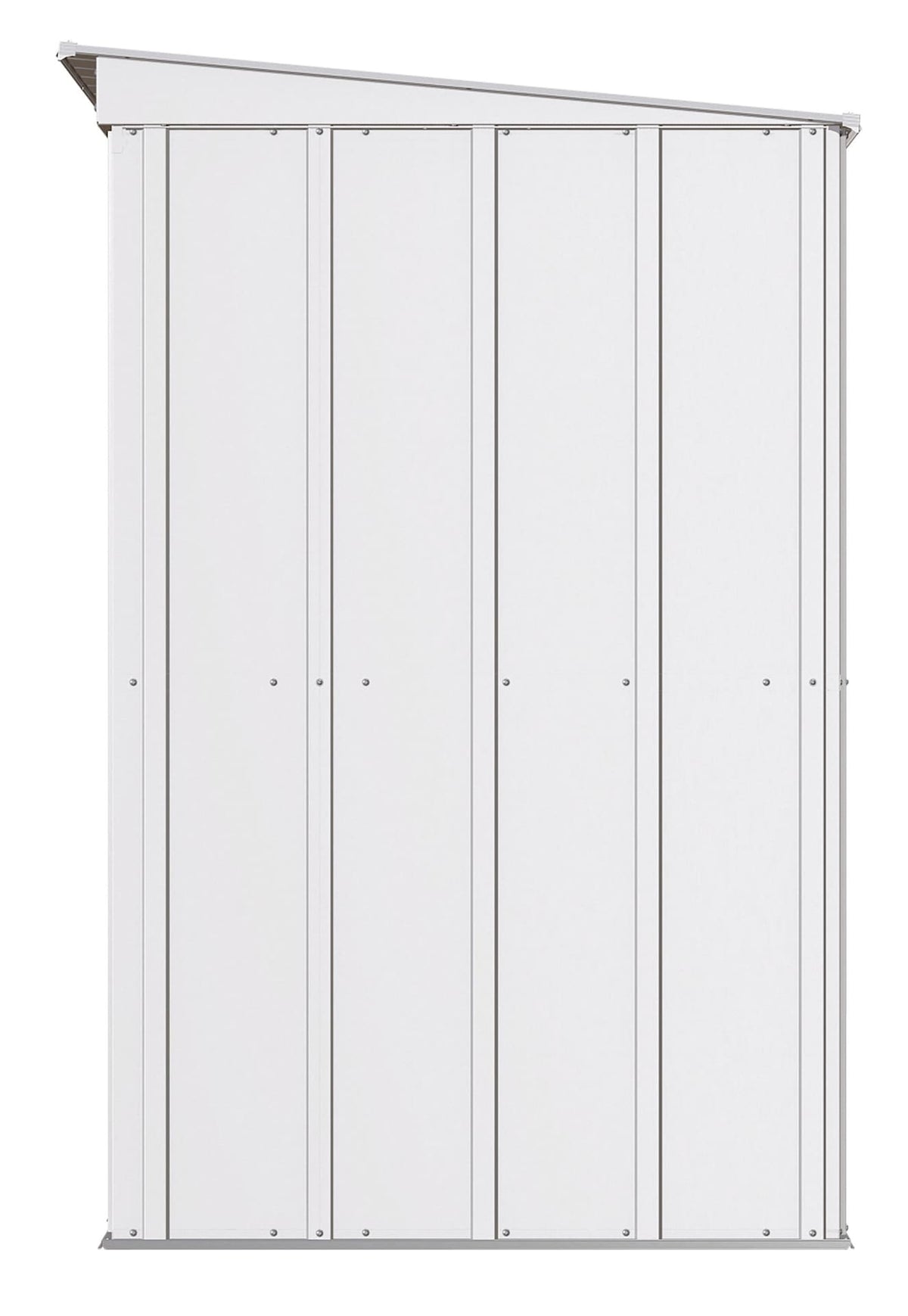 Arrow Classic Galvanized Steel Storage Shed, Flute Grey, 8-ft x 4-ft