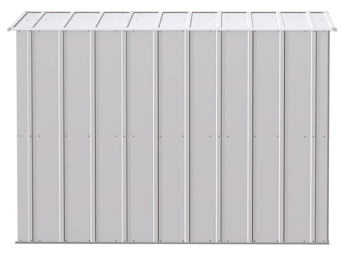 Arrow Classic Galvanized Steel Storage Shed, Flute Grey, 8-ft x 4-ft