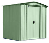 Arrow Classic Galvanized Steel Storage Shed, Sage Green, 6-ft x 5-ft