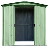 Arrow Classic Galvanized Steel Storage Shed, Sage Green, 6-ft x 5-ft
