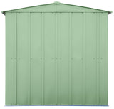 Arrow Classic Galvanized Steel Storage Shed, Sage Green, 6-ft x 5-ft