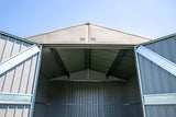 Arrow Elite 14x14-ft Cool Grey Corrosion-Resistant Steel Storage Shed