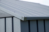 Arrow Elite Steel Storage Shed, Anthracite, 8-ft x 6-ft
