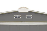 Arrow EZEE Galvanized Steel Storage Shed with Low Gable Roof, Charcoal/Cream, 6-ft x 5-ft
