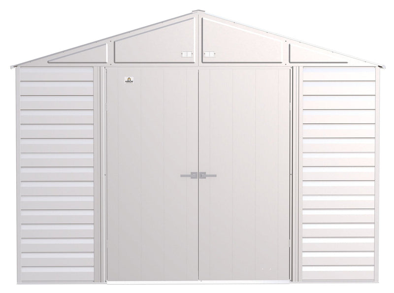 Select Galvanized Steel Storage Shed, Flute Grey, 10-ft x 12-ft J8123