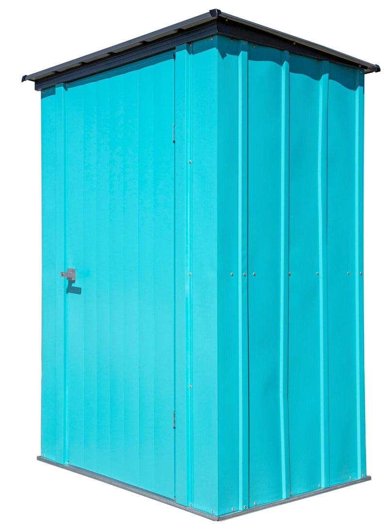 Spacemaker Patio Steel Storage Shed, Teal, 4-ft x 3-ft N3423