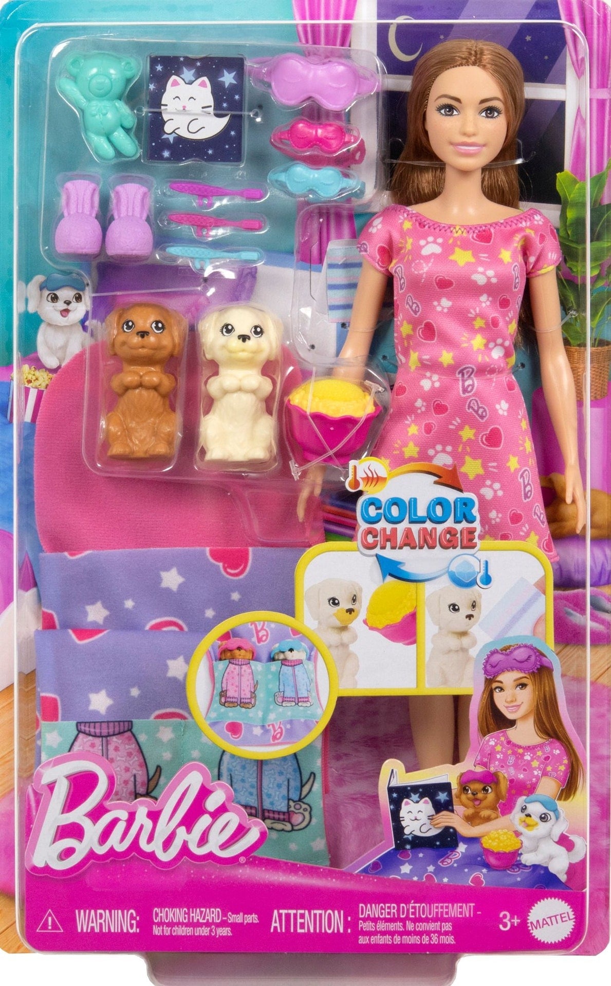 Skipper Doll & Puppy Slumber Party Playset, Kids Ages 3+