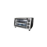 Toaster Oven with 4 Functions, Stainless Steel, 6-Slices