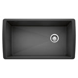 Diamond 33-in Super Single Undermount Kitchen Sink, Anthracite