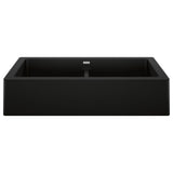 Double Bowl Apron-Front Farmhouse Sink, 33-in