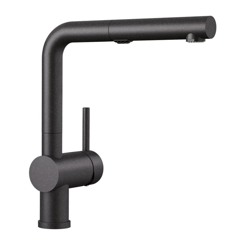 Linus Low Arc Pull-Out Dual-Spray Kitchen Faucet, Anthracite L1813