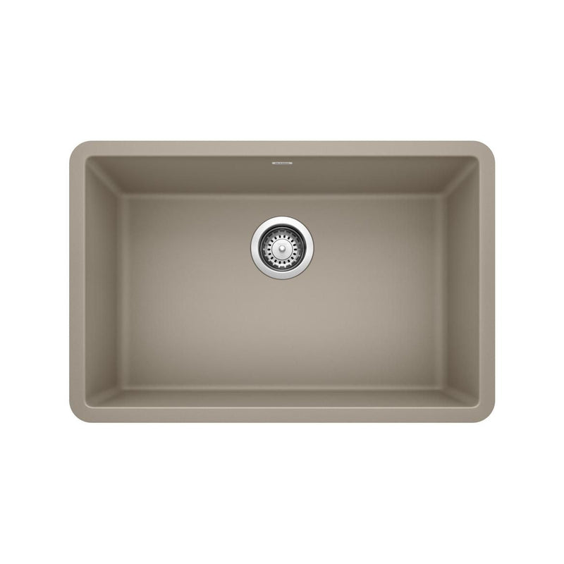 Precis 27-in Single Bowl Undermount Kitchen Sink, Truffle V9886
