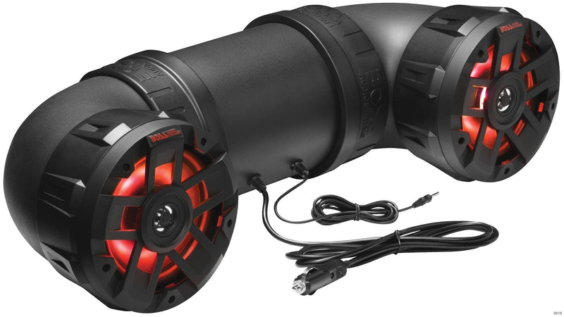 Audio ATV65BRGB All Terrain Powersport Sound System/Speakers, Built-In Amplifier/Wireless for ATV/UTV, Black U6756