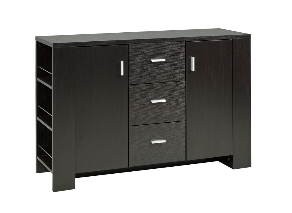 Ashton Freestanding Dining Buffet/Server with Storage, Dark Cherry