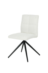Ethan White Fabric Upholstered Armless Dining Chair, 2-pc