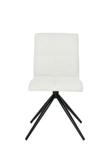 Ethan White Fabric Upholstered Armless Dining Chair, 2-pc
