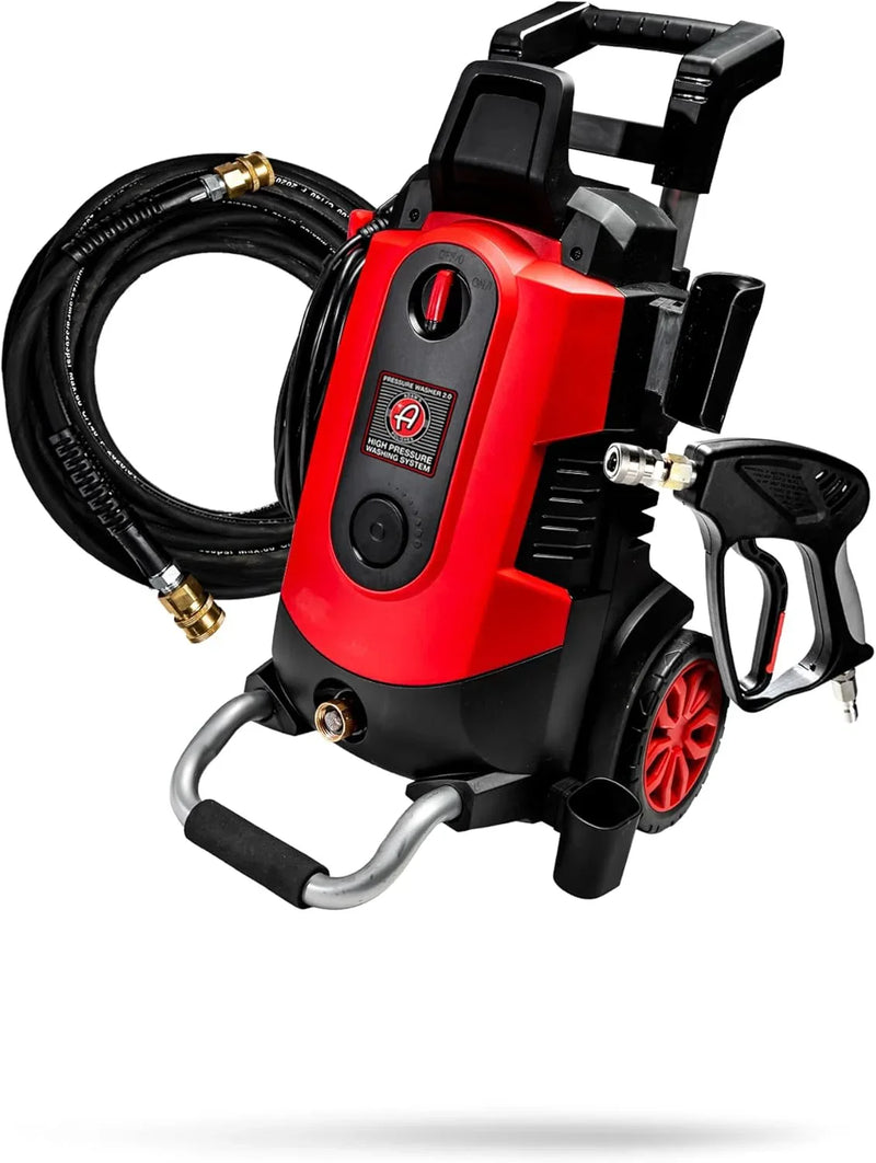 Electric Pressure Washer 2.0, Powerful 1.4 GPM 2000 PSI Car Pressure Washer Sprayer, Snub Nose & Tip Attachment, Use,Car Soap, Patio Boat RV Motorcycle Car Garage Deck Adam's Polishes M6896