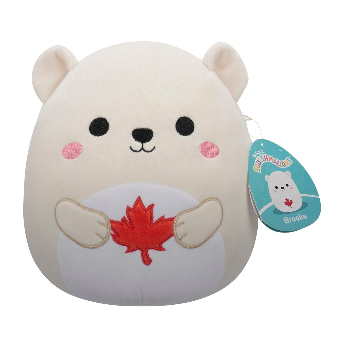 Canada Day Polar Bear Plush, 8-in