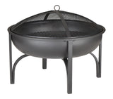 CANVAS Blairmore Outdoor Wood Burning Fire Pit, 29-in, Black