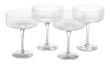 CANVAS Coupe/Champagne Glasses, Dishwasher-Safe, 4-pc