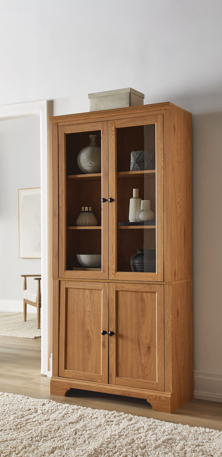 Canvas Donevan Multi-Purpose Cabinet, Oak