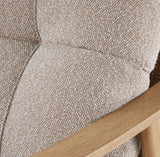 CANVAS Elmvale Outdoor Patio Conversation Set with Rattan Back and Tufted Cushions, Tan, 4-pc