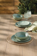 CANVAS Everyday Dinnerware Set, BPA-Free, Sage Green, 12-pk