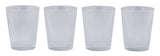 CANVAS Ribbed DOF Dinner Glass Set, Lead-free, 4-pc