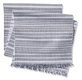 CANVAS Two-Tone Ribbed Rectangular Cotton Table Runner, 84-in x 15-in
