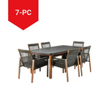 CANVAS Vernon All-Weather Wicker Casual Outdoor/Patio Dining Set, 7-pc