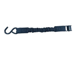 Certified Bungee Cam-Buckle Tie-Down, 600-lb Break Strength, Black, 8-ft, 2-pk