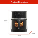 Air Fryer with LED Touchscreen Display, 7-qt