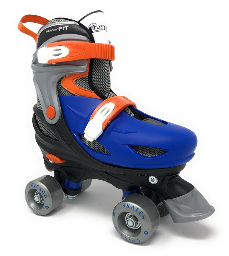 Kids' Adjustable Roller Skates, Blue Q4103