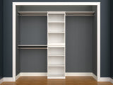Modular Stackable Closet Storage Shelf Unit, White