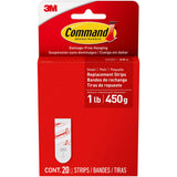 Command 20-Piece 1-lb White Small Damage Free Foam Replacement Strips