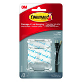 Command Clear Cord Clips, Clear