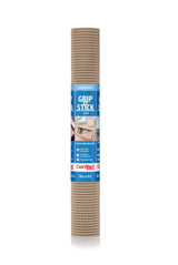Con-Tact Grip-N-Stick Removable Adhesive Non-Slip Shelf/Drawer Liner, Taupe, 18-in x 4-ft