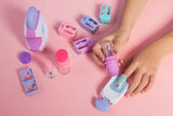Studio Nail Kit, Style 200 Nails, 4 Designs, 2 Polish Applicators & Mask, Ages 7+