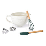 Snowflake Baking Set with Bamboo Handles, 5-pc