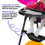 Black Canteen High Chair with Adjustable Footrest