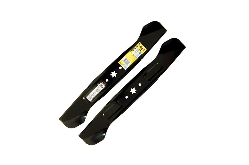 NX-15 Riding Mower 2-in-1 High-Lift Blade Set, Fits 2015 & After Models, Black, 46-in, 2-pk Q2472