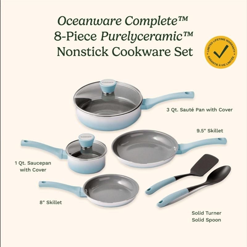 8-Piece Ceramic Set, Ombre