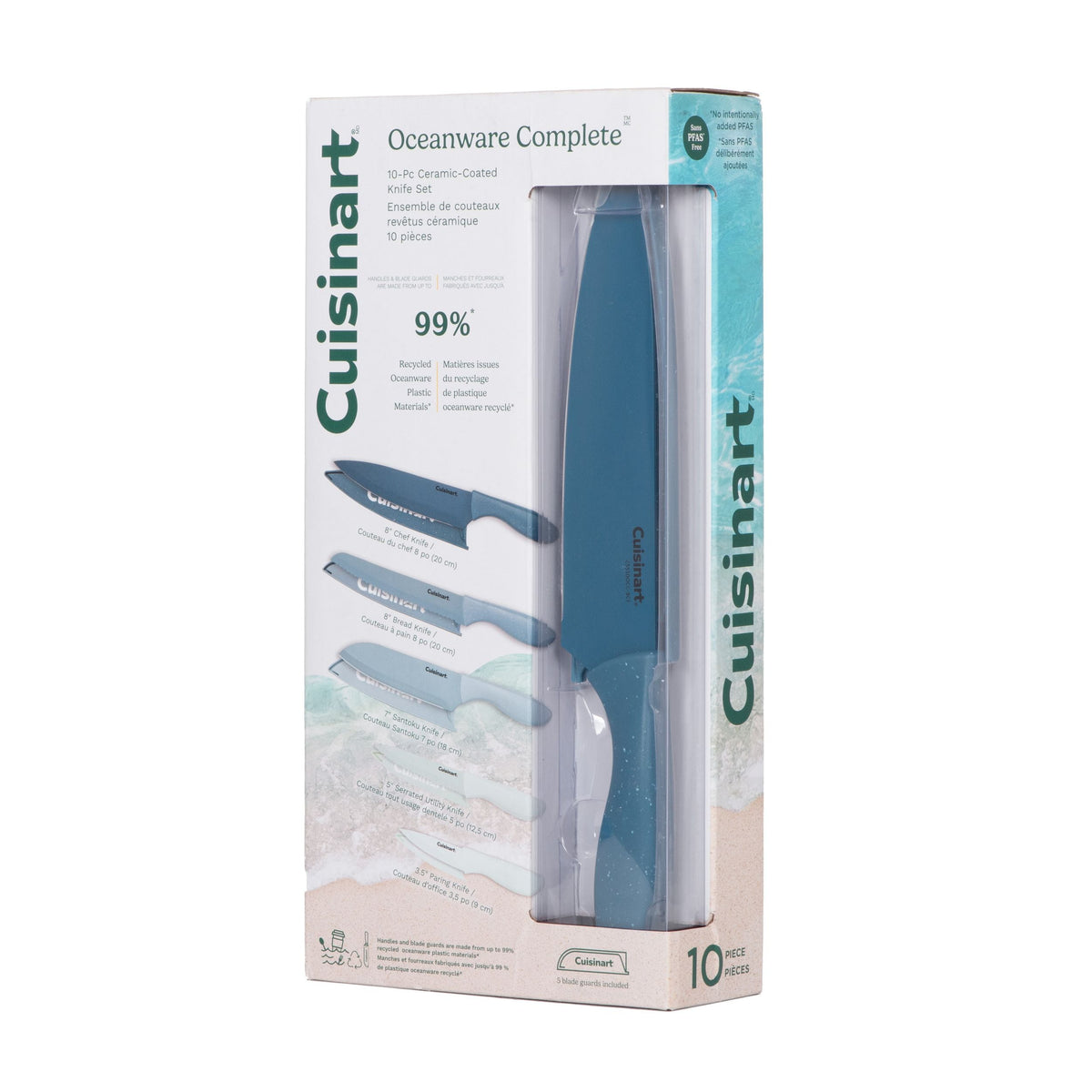 Non-Stick Steel Knife Set, 10-pc