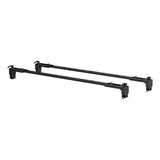18119 Quick-Release Roof Rack Crossbars, Black Steel, Select Wrangler JK