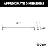18119 Quick-Release Roof Rack Crossbars, Black Steel, Select Wrangler JK