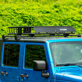 18119 Quick-Release Roof Rack Crossbars, Black Steel, Select Wrangler JK
