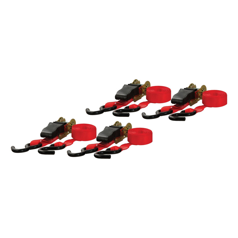 83002 16-ft Red Cargo Straps with S-Hooks (500-lb, 4-pk) R7887